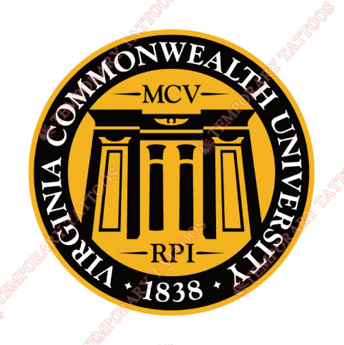 Virginia Commonwealth Rams Customize Temporary Tattoos Stickers NO.6853